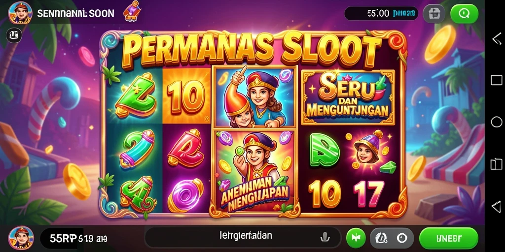 Screenshot menunjukkan tampilan gameplay mengasyikkan dari 55RP.