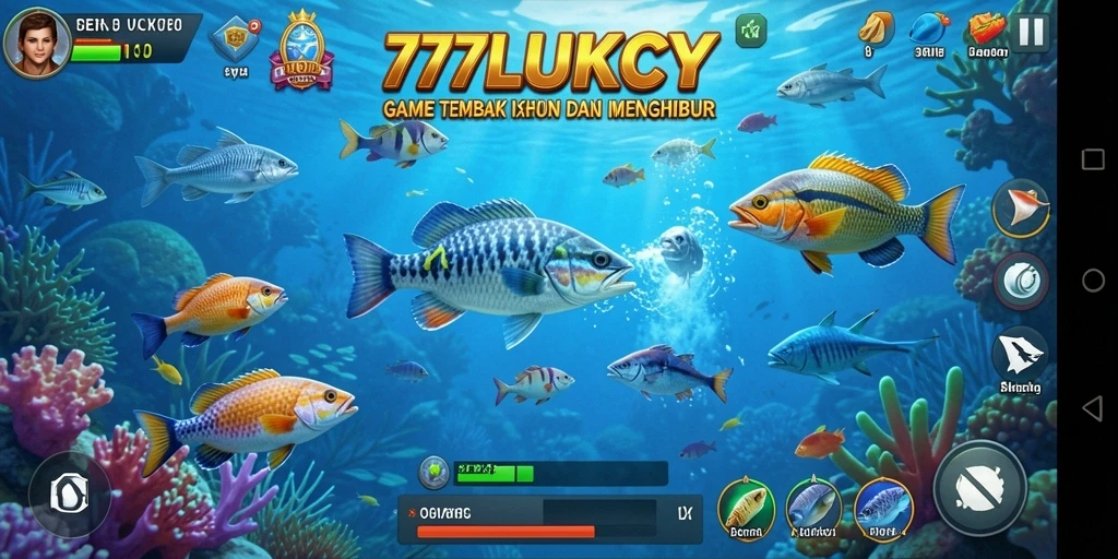 Gameplay Tembak Ikan di 777LUKCY yang seru dan menantang.