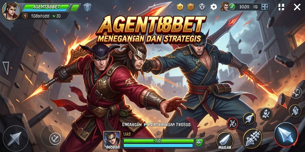 Screenshot AGENT88BET menunjukkan intensitas pertarungan Fighting yang seru.