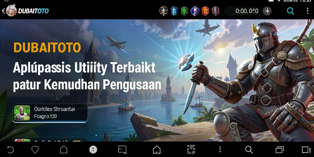 Screenshot DUBAITOTO dengan antarmuka pengguna yang sederhana dan fungsional.