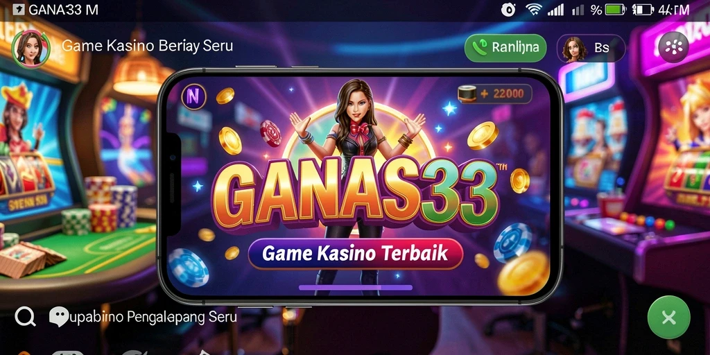 Screenshot utama GANAS33 menampilkan aksi seru permainan Kasino.