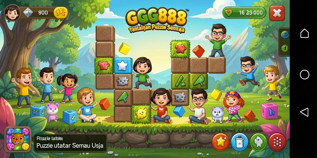 Tampilan gameplay GGG888 yang seru dan menantang.