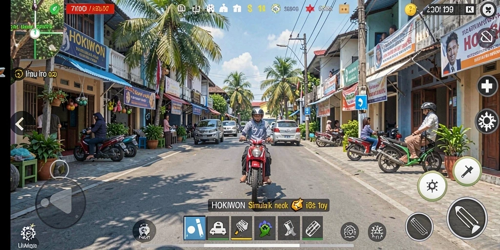 Tampilan gameplay menarik HOKIWON dengan grafis yang memukau.