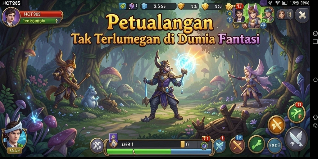 Tampilkan gameplay HOT985 dengan aksi petualangan yang seru.