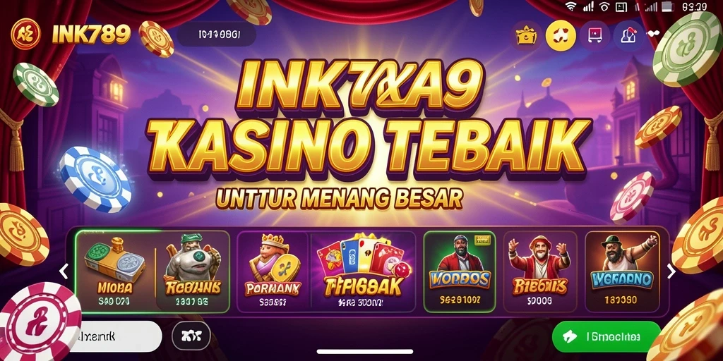 Tampilan gameplay seru di dalam aplikasi Kasino INK789.