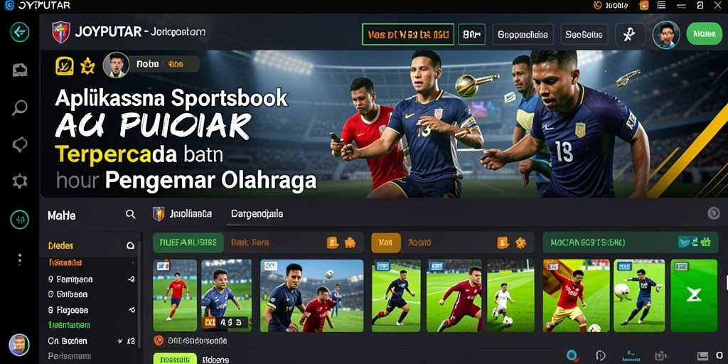 Tampilan gameplay JOYPUTAR yang menarik dan interaktif dalam taruhan olahraga.