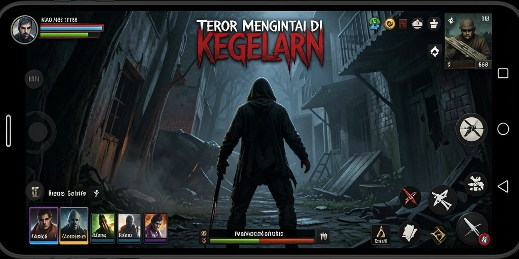 Tampilan gameplay KAOL68 yang menyeramkan dan memukau.