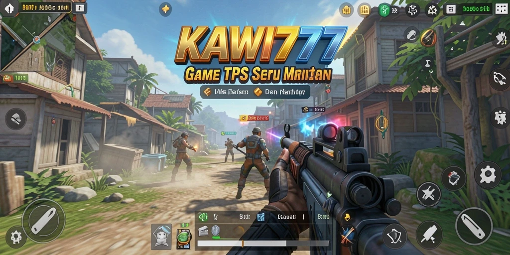 Tampilan gameplay KAWI777 dengan aksi tembak-menembak yang seru.
