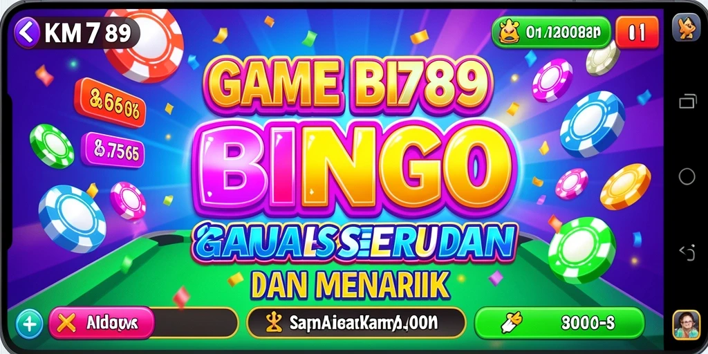 Tampilan gameplay seru dalam aplikasi KM789 Bingo.
