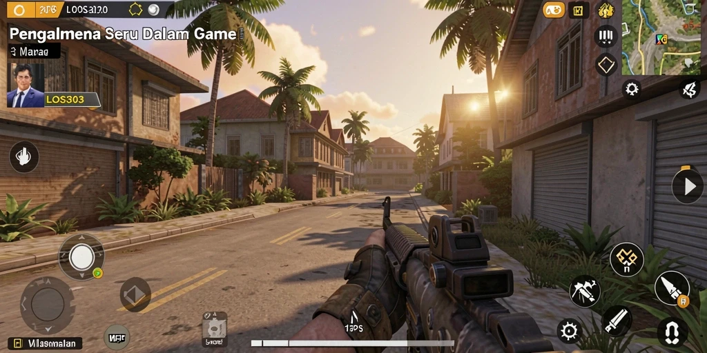 Screenshot gameplay LOS303 yang menampilkan aksi pertempuran seru.