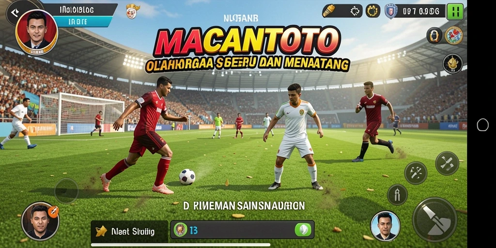 Tangkapan layar utama menampilkan keseruan gameplay olahraga di MACANTOTO.