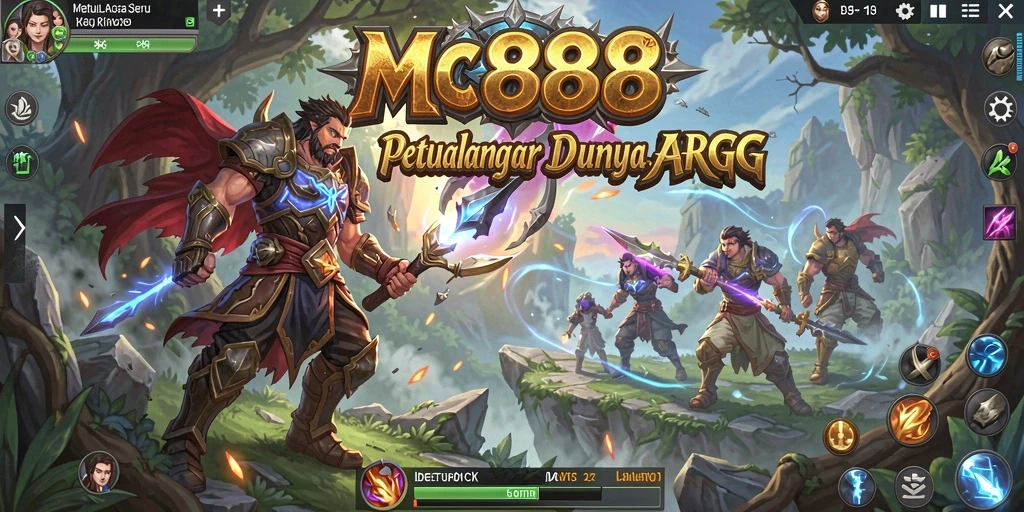 Tampilan gameplay seru dari MC888 di dunia ARPG.