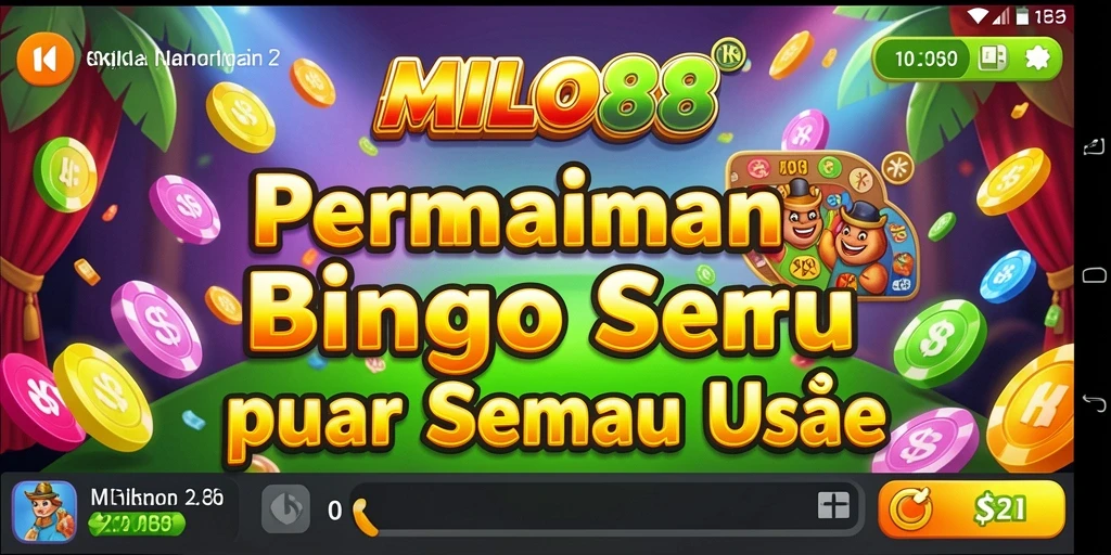 Tampilan permainan Bingo yang seru dan interaktif di MILO88.