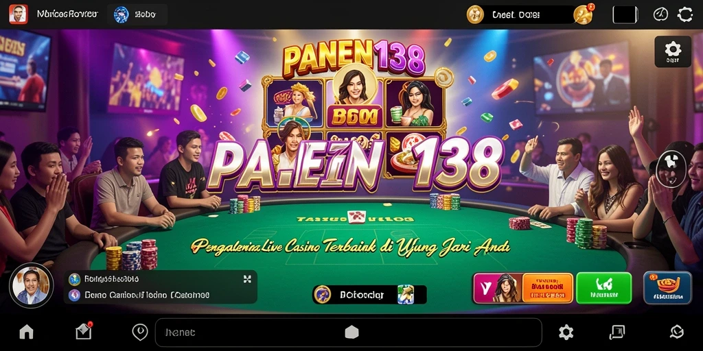 Gameplay seru dengan dealer langsung dan atmosfer kasino nyata.