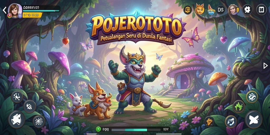 Screenshot gameplay POJEROTOTO yang menampilkan aksi pertarungan.
