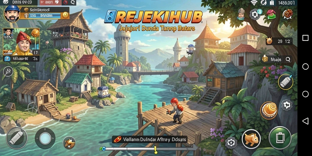 Tampilan utama gameplay REJEKIHUB yang menarik dan imersif.