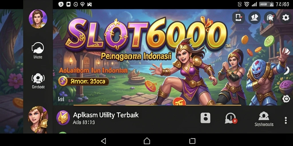 Screenshot utama SLOT6000 yang menampilkan antarmuka aplikasi Utility.