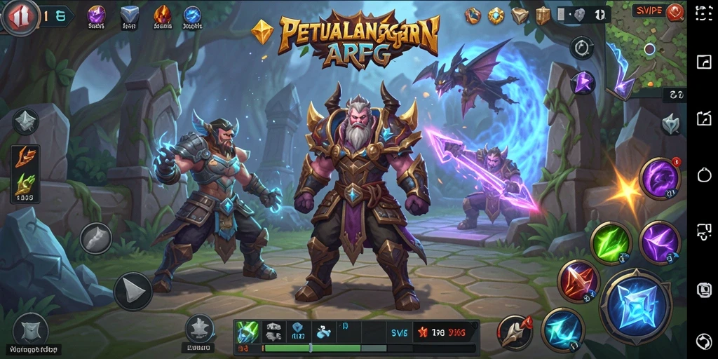 Gameplay SVIP5 yang dinamis dan penuh aksi dalam genre ARPG.