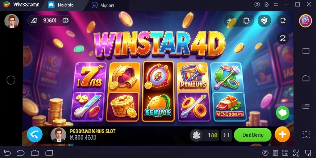 Tampilan permainan slot yang menarik dan penuh warna di WINSTAR4D.