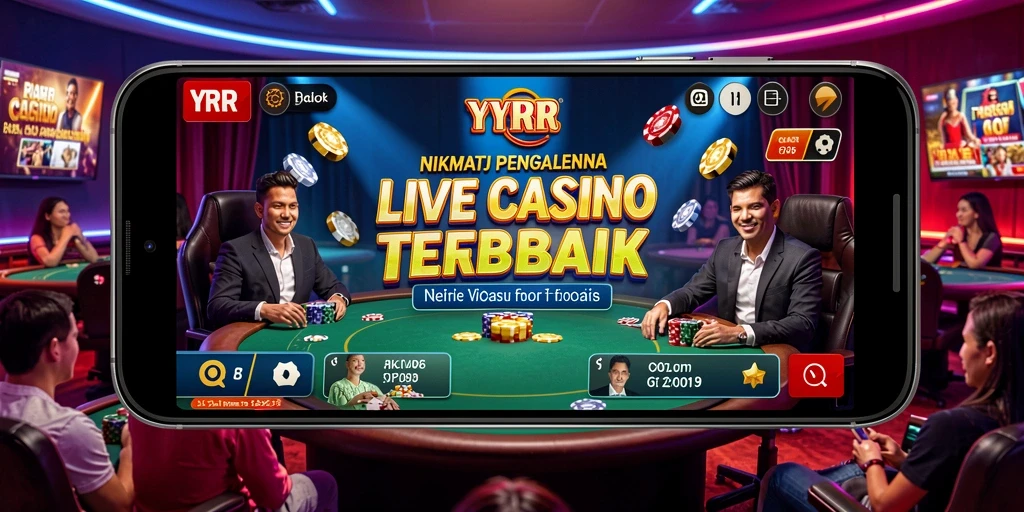 Tampilan gameplay menarik dari aplikasi Live Casino YYRR yang mendebarkan.