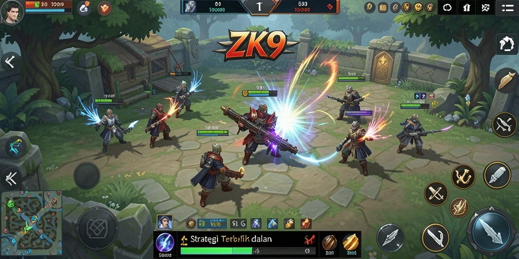 Tampilan gameplay menarik dari ZK9 dengan strategi mendalam.