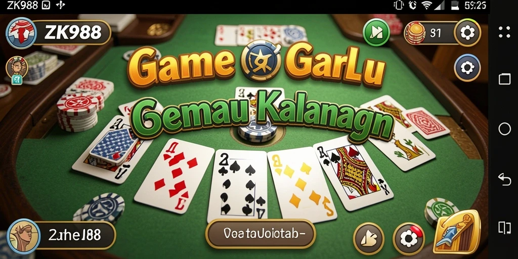 Gameplay seru Gaple di ZK988 dengan teman-teman.